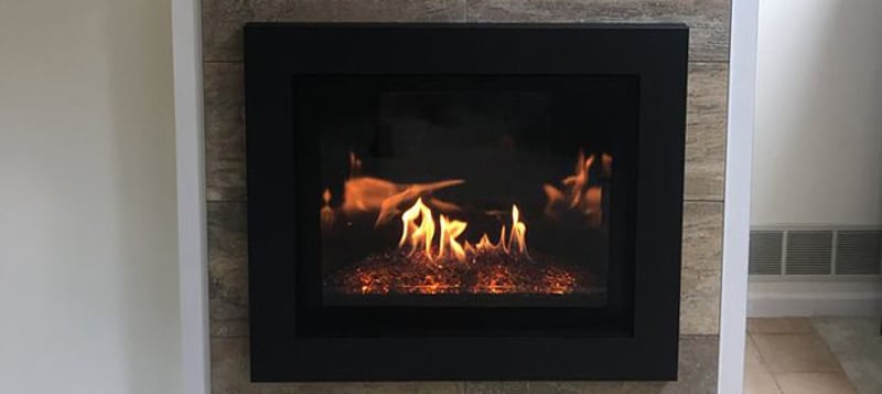 Kozy Heat Fireplaces Team Up with RochFire to Install the Delano 36 Gas Fireplace